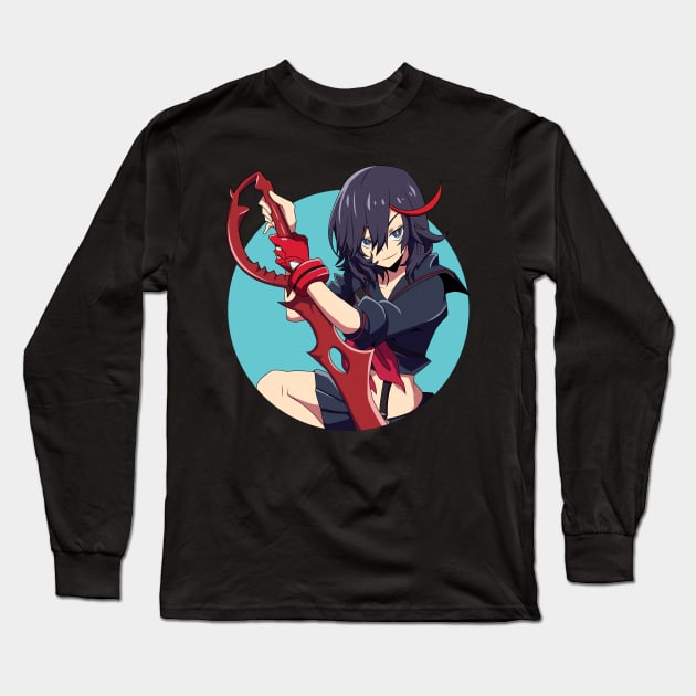 Kill La Kill  - Ryuko Matoi Long Sleeve T-Shirt by Hala Art